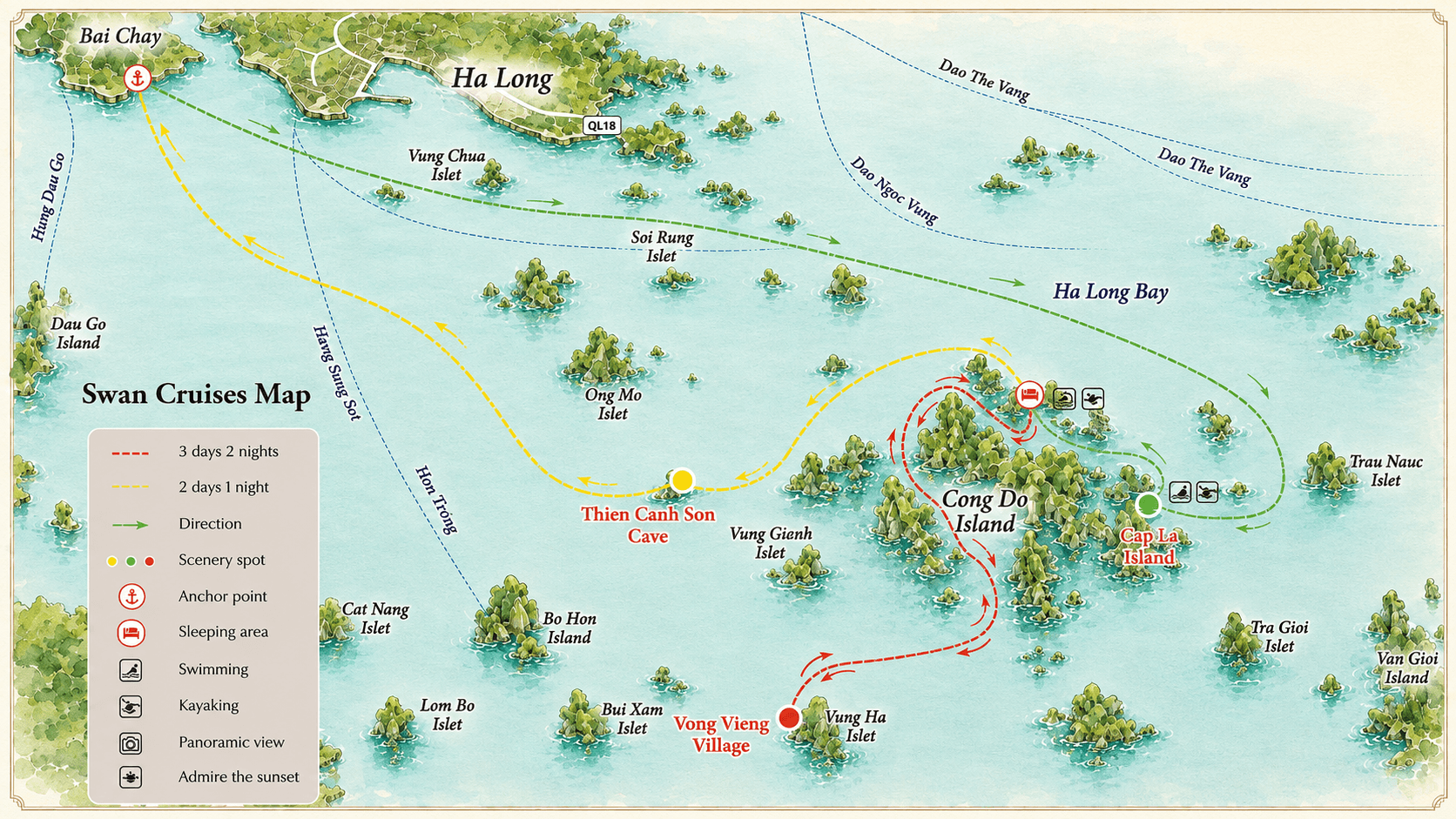 Cruise tour map
