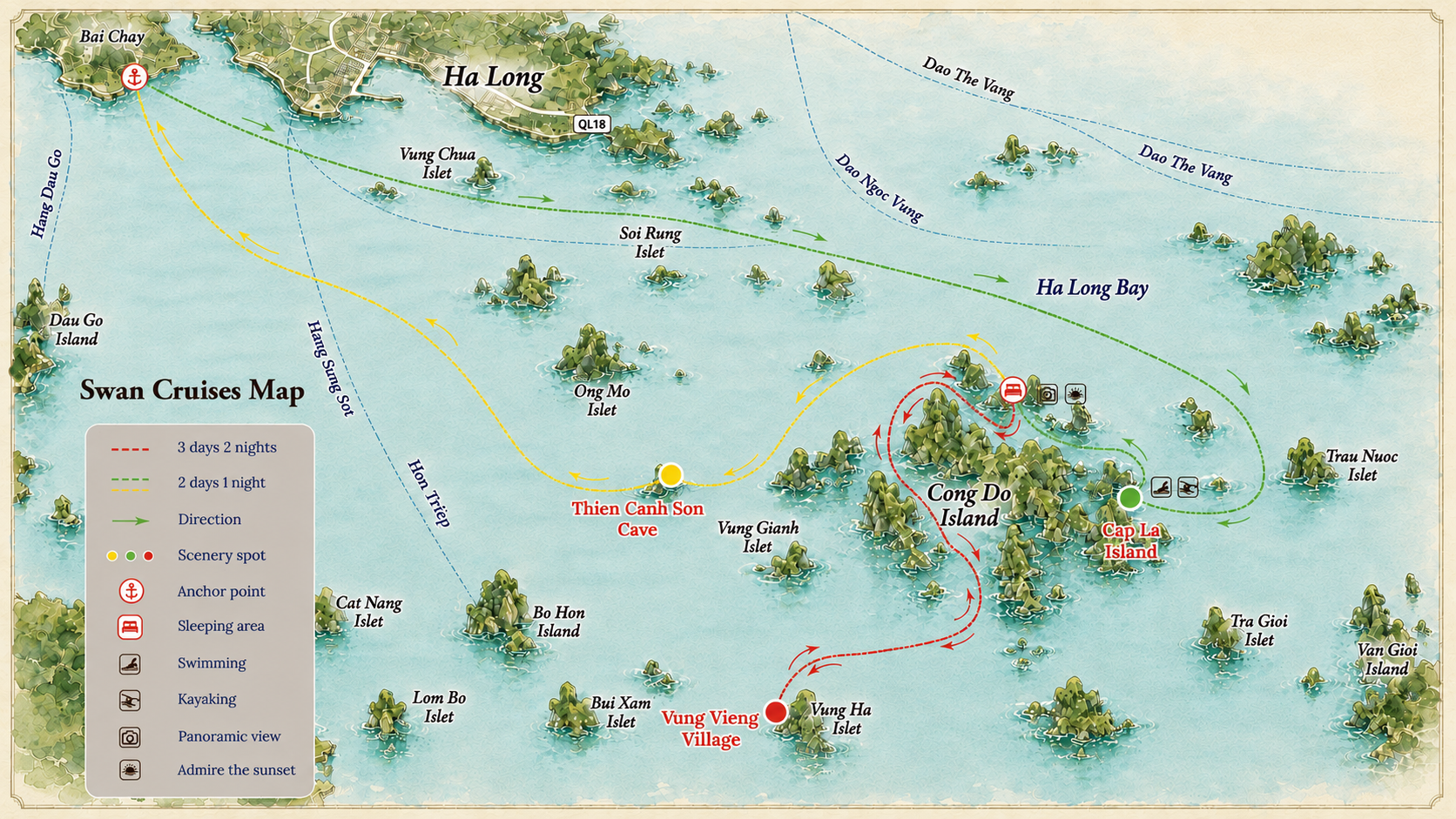 Cruise tour map